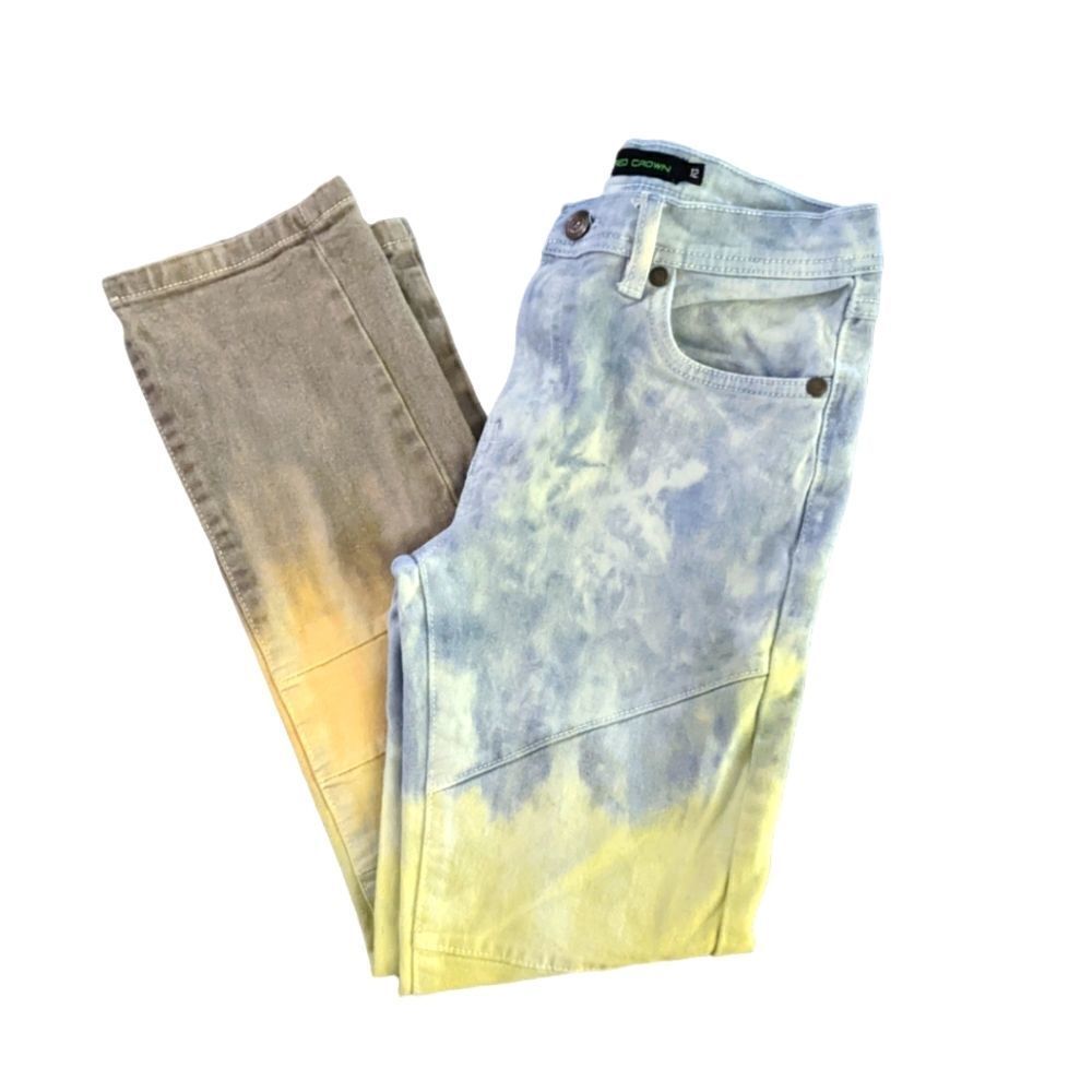 ‎Sacred crown tie dye jeans size 12